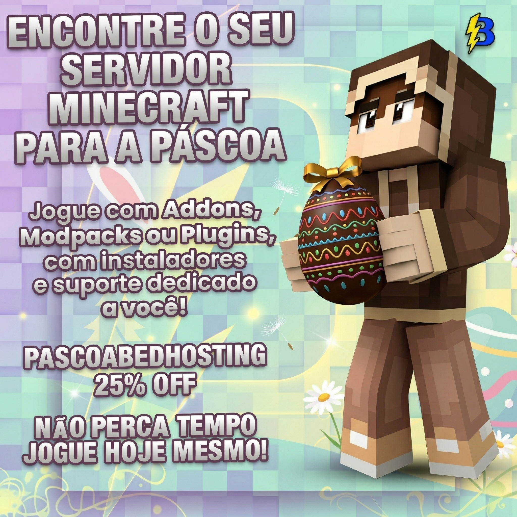 Promoção de Páscoa da BedHosting